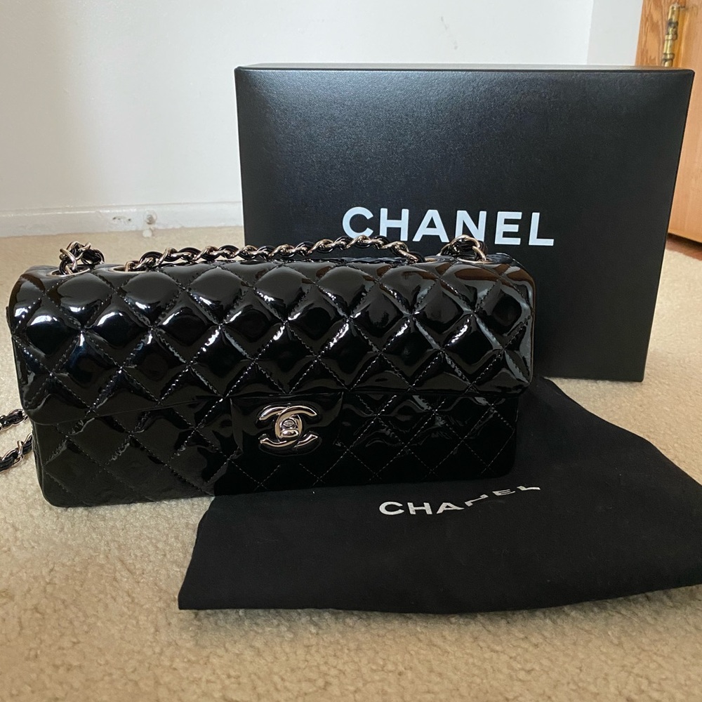 Chanel East West Quilted Flap Bag